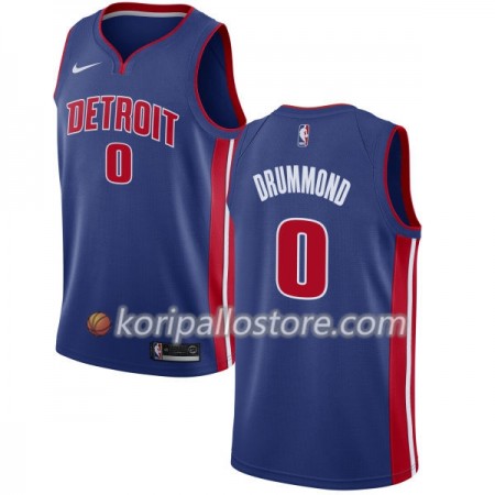 Detroit Pistons Andre Drummond 0 Nike 2017-18 Sininen Miesten Pelipaidat Swingman 